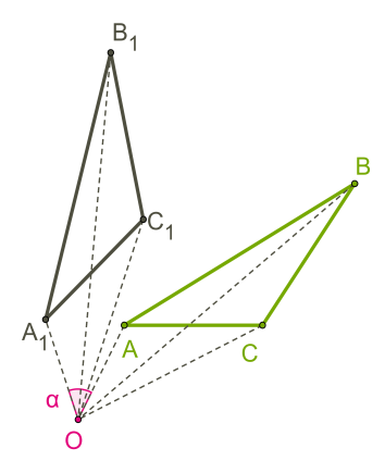 Треугольник против часовой стрелки 45. Параллельный перенос треугольника 45 градусов. Поворот треугольника на 45 градусов по часовой. Поворот треугольника геометрия 9 класс. Поворот фигуры.
